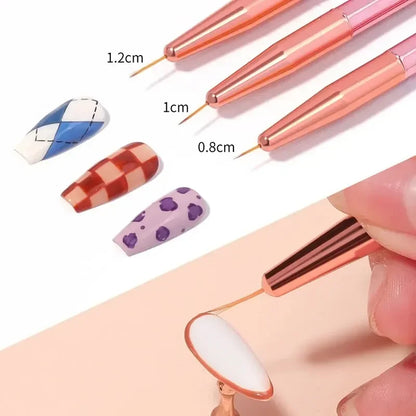 5/20Pcs Nail Art Brush Design Tip Painting Drawing Carving Dotting Pen
