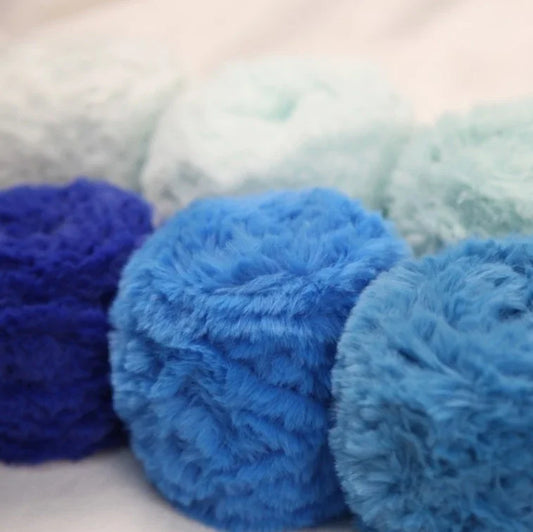 1 Skein 100 Grams Super Soft Fur Yarn Chunky Fluffy Faux Fur Yarn
