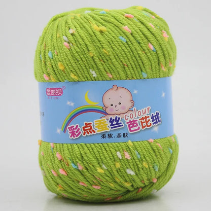 High Quality Worsted Wool Thread Colorful Eco-dyed Needlework Baby