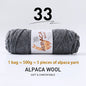 500g High-Quality Alpaca Wool Yarn 245 Thick Wool Yarn Casual Knitting