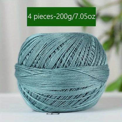 1PC Premium Mercerized Silk Lace Yarn Bundle-Soft, Durable, Vibrant