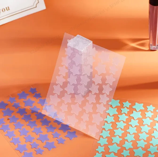40pcs pieces of multi-color star acne patches, facial acne patches