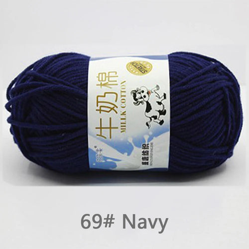 50Gram/Set Milk Cotton Yarn Crochet Line High-quality 5 Strand Milk