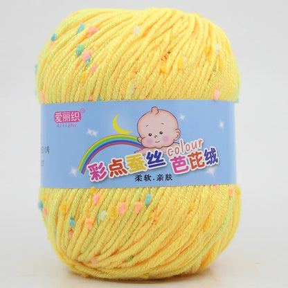 High Quality Worsted Wool Thread Colorful Eco-dyed Needlework Baby