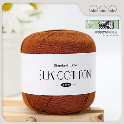 50g/PC Silk Lace Cotton Milk Crochet Yarn Baby Hand-Knitted Warm Soft