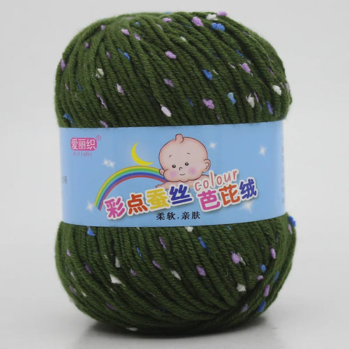 High Quality Worsted Wool Thread Colorful Eco-dyed Needlework Baby