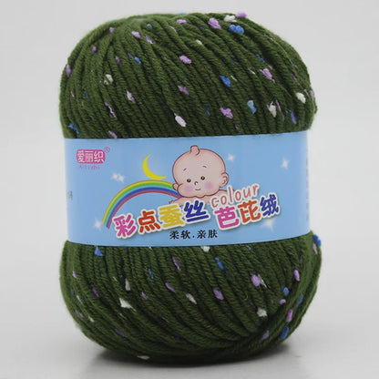 High Quality Worsted Wool Thread Colorful Eco-dyed Needlework Baby