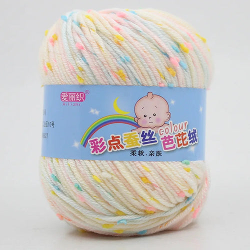 High Quality Worsted Wool Thread Colorful Eco-dyed Needlework Baby