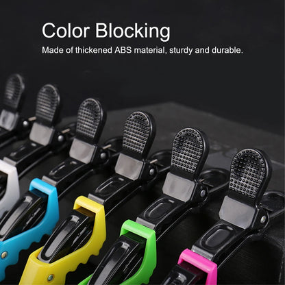 9Pc Alligator Clips Hairdresser Clips Steel Needle Tip Tail Comb Heat