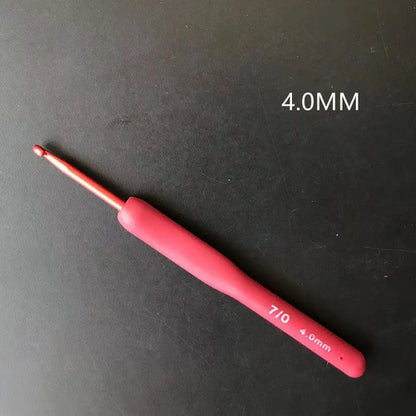 Crochet Hook Needle Silicone Handle Aluminum Crochet Needle Set
