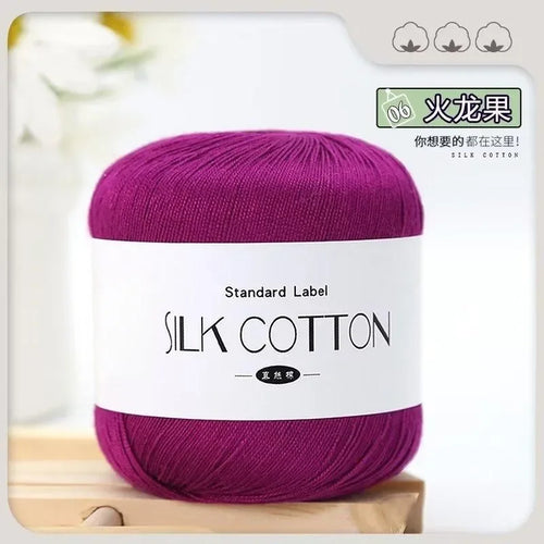 50g/PC Silk Lace Cotton Milk Crochet Yarn Baby Hand-Knitted Warm Soft