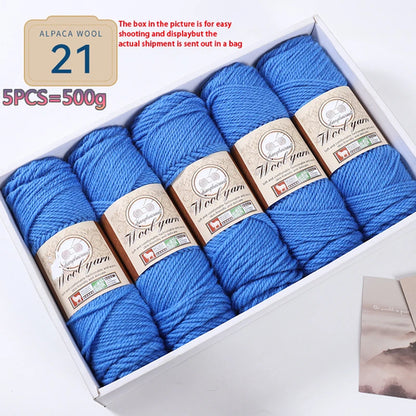 500g 1 Large Bag of Alpaca Wool Chunky Knitting Yarn, Handmade