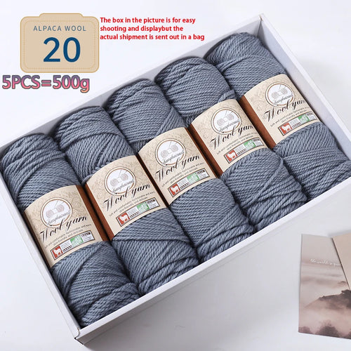 500g 1 Large Bag of Alpaca Wool Chunky Knitting Yarn, Handmade