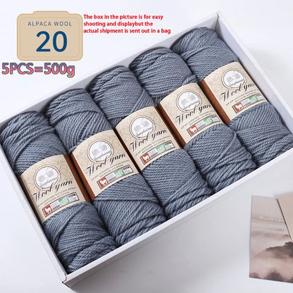 500g 1 Large Bag of Alpaca Wool Chunky Knitting Yarn, Handmade