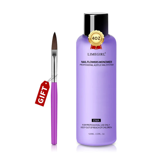 LIMEGIRL Nail Acrylic Liquid Monomer Crystal 40ml/75ml/120ml/240ml for