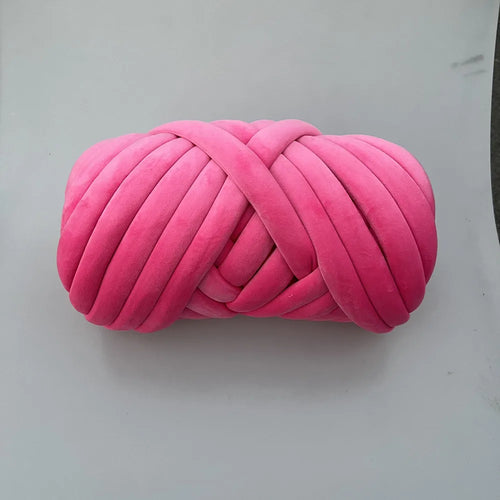 1KG 1000G Super Velvet Chunky Yarn Thick Bulky Giant Thread White Bag