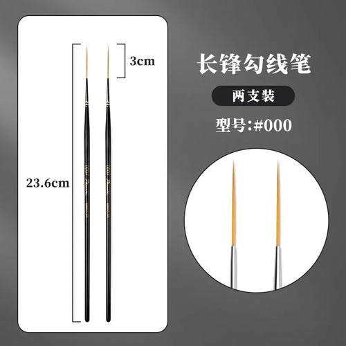 1/2/3/5pcs Rigger Artist Paint Brush Extra Long Fine Point Liner Tip