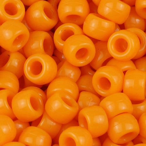 100/200/400pcs 6x9mm Solid Color Large Hole Pony Beads DIY Jewelry