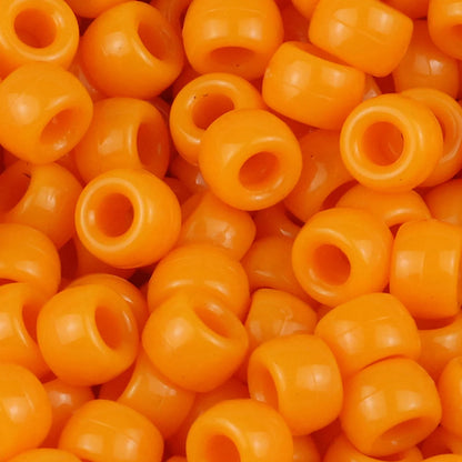 100/200/400pcs 6x9mm Solid Color Large Hole Pony Beads DIY Jewelry