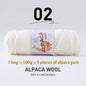 500g High-Quality Alpaca Wool Yarn 245 Thick Wool Yarn Casual Knitting
