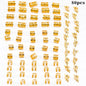 80pcs Dreadlock Hair Jewelry Accessories Hair Rings Set For Music