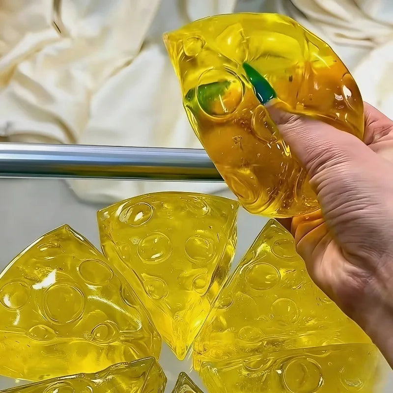 Squishy Honey Cheese Square Fidgets Toys Super Soft Mochi Cheese