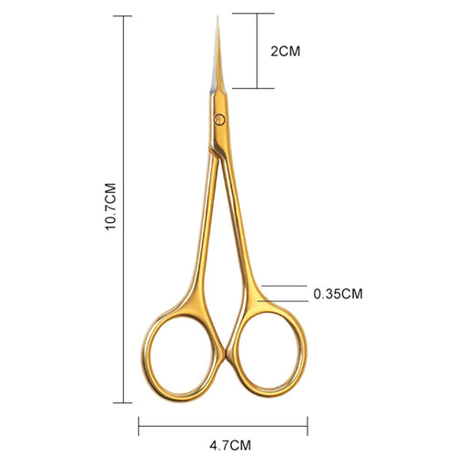 Stainless Steel Cuticle Scissors Dead Skin Remover For Nails Art