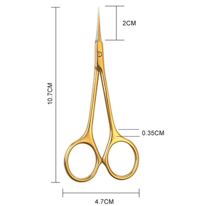 Stainless Steel Cuticle Scissors Dead Skin Remover For Nails Art