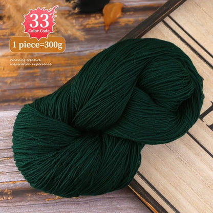 300g Alpaca Wool Yarn in Multiple Optional Colors, Used for Knitting