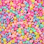 100/200/400pcs 6x9mm Solid Color Large Hole Pony Beads DIY Jewelry