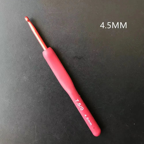 Crochet Hook Needle Silicone Handle Aluminum Crochet Needle Set