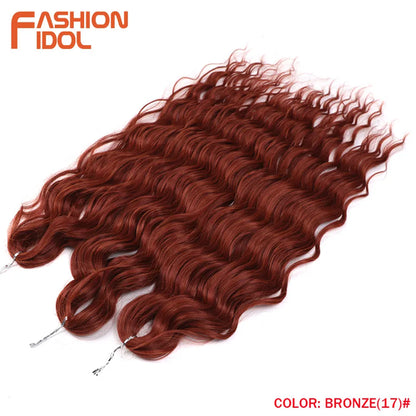 Anna Hair Synthetic Loose Deep Wave Braiding Hair Extensions 24 Inch