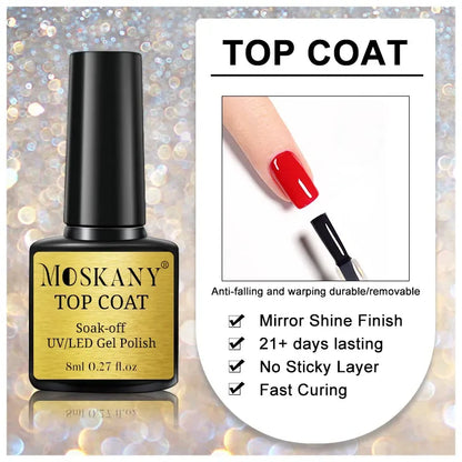 Acrylic No-acid Primer Air Dry Nails Art Set With Base Coat And Top