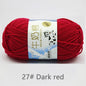 50Gram/Set Milk Cotton Yarn Crochet Line High-quality 5 Strand Milk