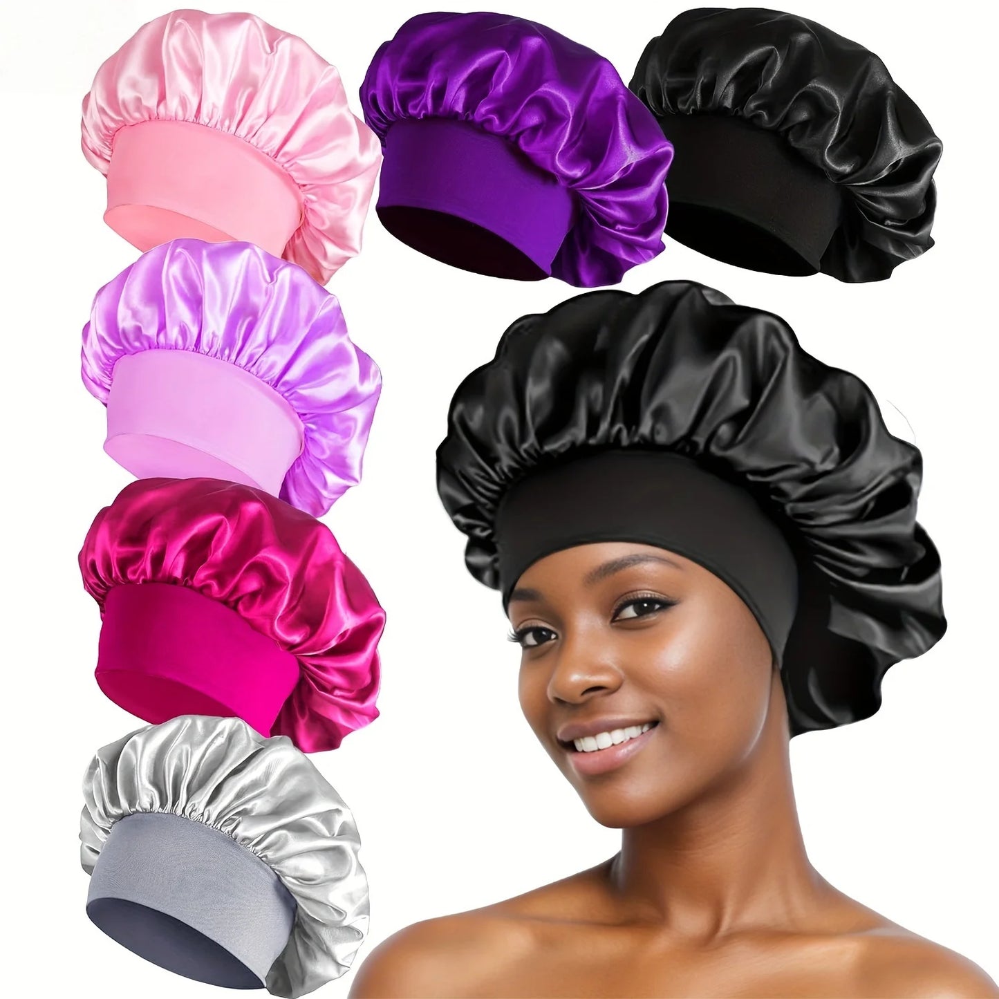 Satin Bonnet Silk Hair Bonnet for Sleeping, Sleep Bonnets for Women