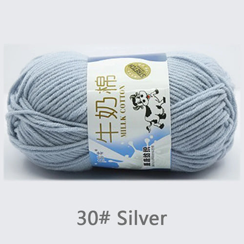 50Gram/Set Milk Cotton Yarn Crochet Line High-quality 5 Strand Milk