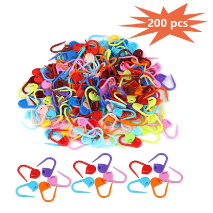 Crochet Knitting Craft Sewing Needle Tool Plastic Locking Stitch Markers