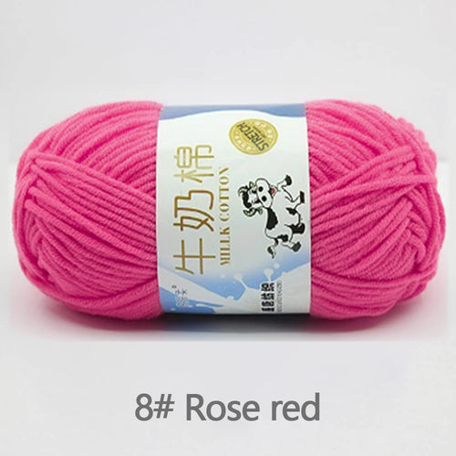 50Gram/Set Milk Cotton Yarn Crochet Line High-quality 5 Strand Milk