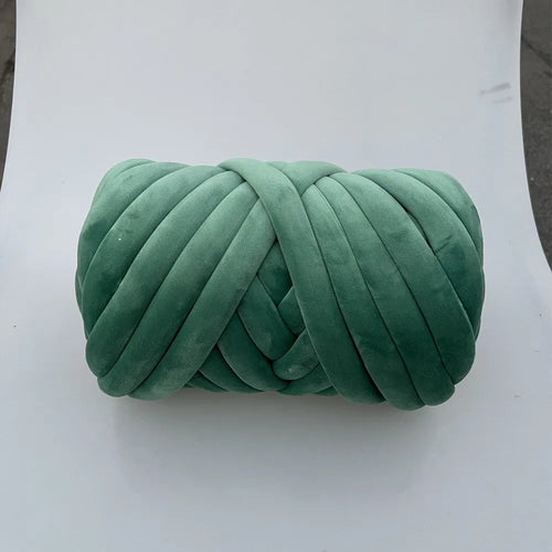1KG 1000G Super Velvet Chunky Yarn Thick Bulky Giant Thread White Bag