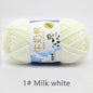 50Gram/Set Milk Cotton Yarn Crochet Line High-quality 5 Strand Milk