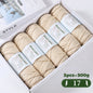 500g Gradient Dyed Rainbow Alpaca Wool Yarn, Thick Yarn for Hand