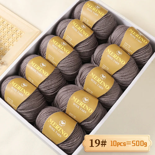 500g of High-Quality 212 Medium-Fine Alpaca Wool Yarn 10 pack