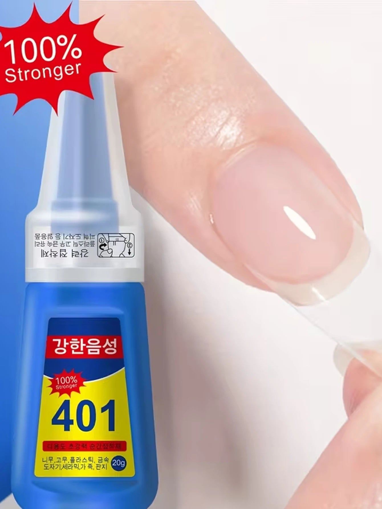 1/2/5 pieces of Super Fast Adhesive 401 Nail Tip Glue - a must-have