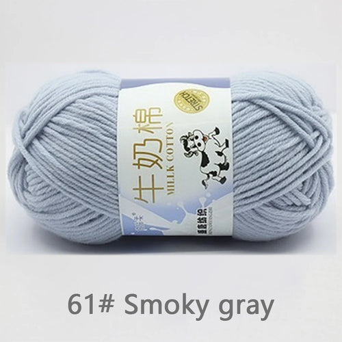 50Gram/Set Milk Cotton Yarn Crochet Line High-quality 5 Strand Milk