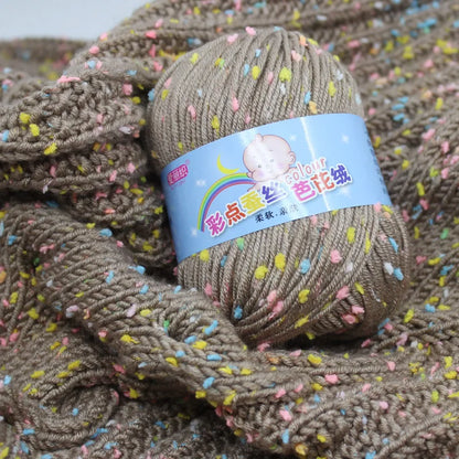 High Quality Worsted Wool Thread Colorful Eco-dyed Needlework Baby