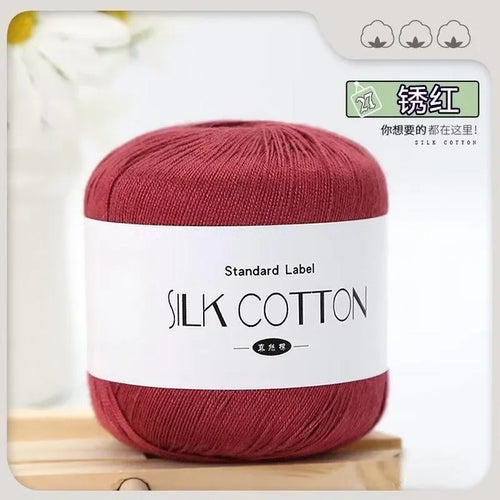 50g/PC Silk Lace Cotton Milk Crochet Yarn Baby Hand-Knitted Warm Soft