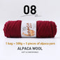 500g High-Quality Alpaca Wool Yarn 245 Thick Wool Yarn Casual Knitting