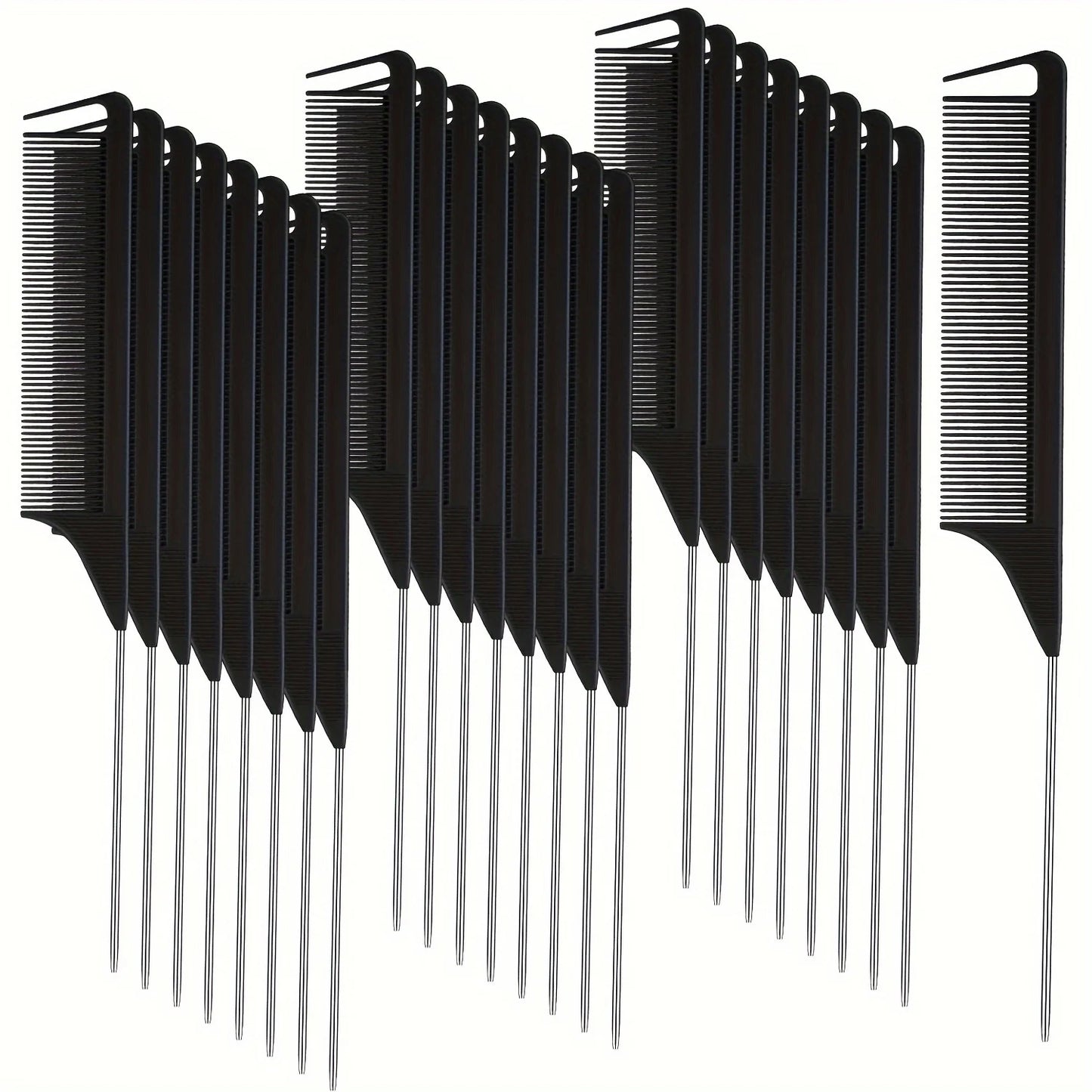 30 piece pointed tail comb set, suitable for hairstyle design, plastic