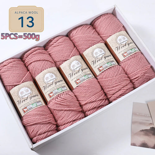 500g 1 Large Bag of Alpaca Wool Chunky Knitting Yarn, Handmade