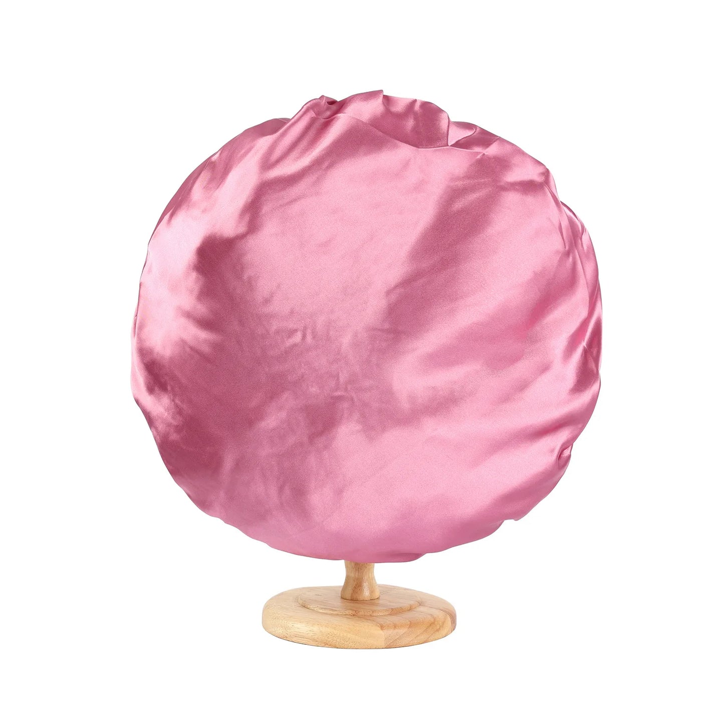 New Women Large Satin Bonnet Silky Night Sleeping Cap with Stretchy